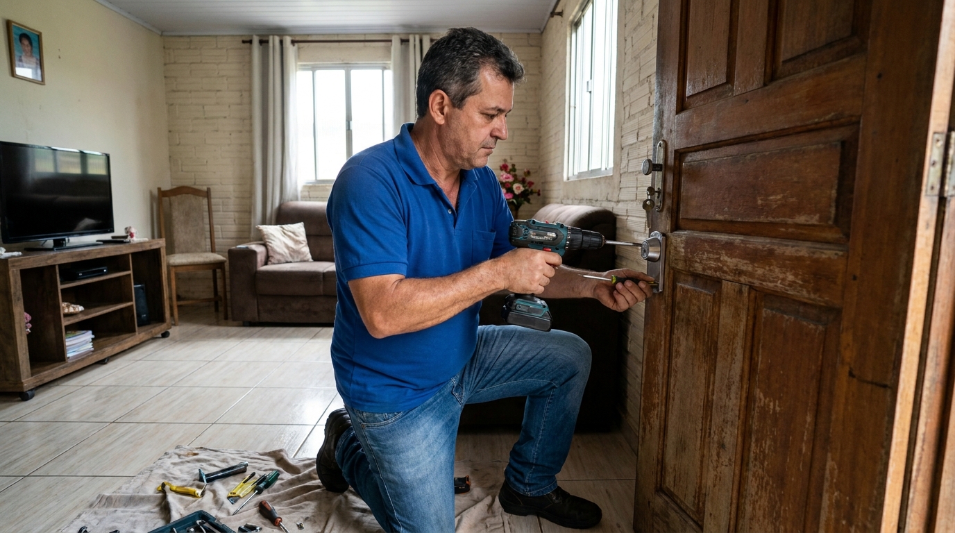 Serviço de Instalação de Fechadura Residencial na Tapera, Florianópolis‑SC